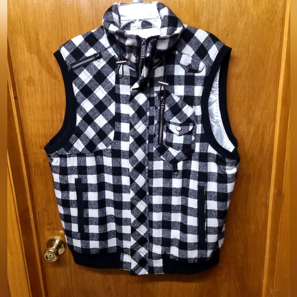 Mens Sean John Buffalo Plaid Vest NWT Size XL - Picture 2 of 6